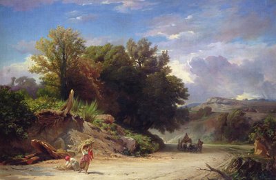 Landschaft am Stadtrand von Rom, 1853 von Jean Achille Benouville